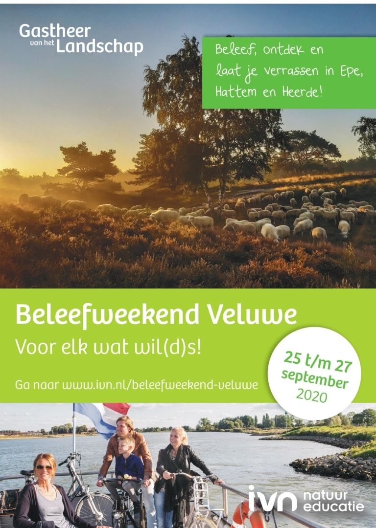 Beleefweekend Veluwe – 25, 26, 27 september 2020