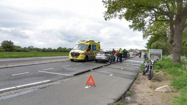 Ongeluk op de dijk tussen Deventer en Olst