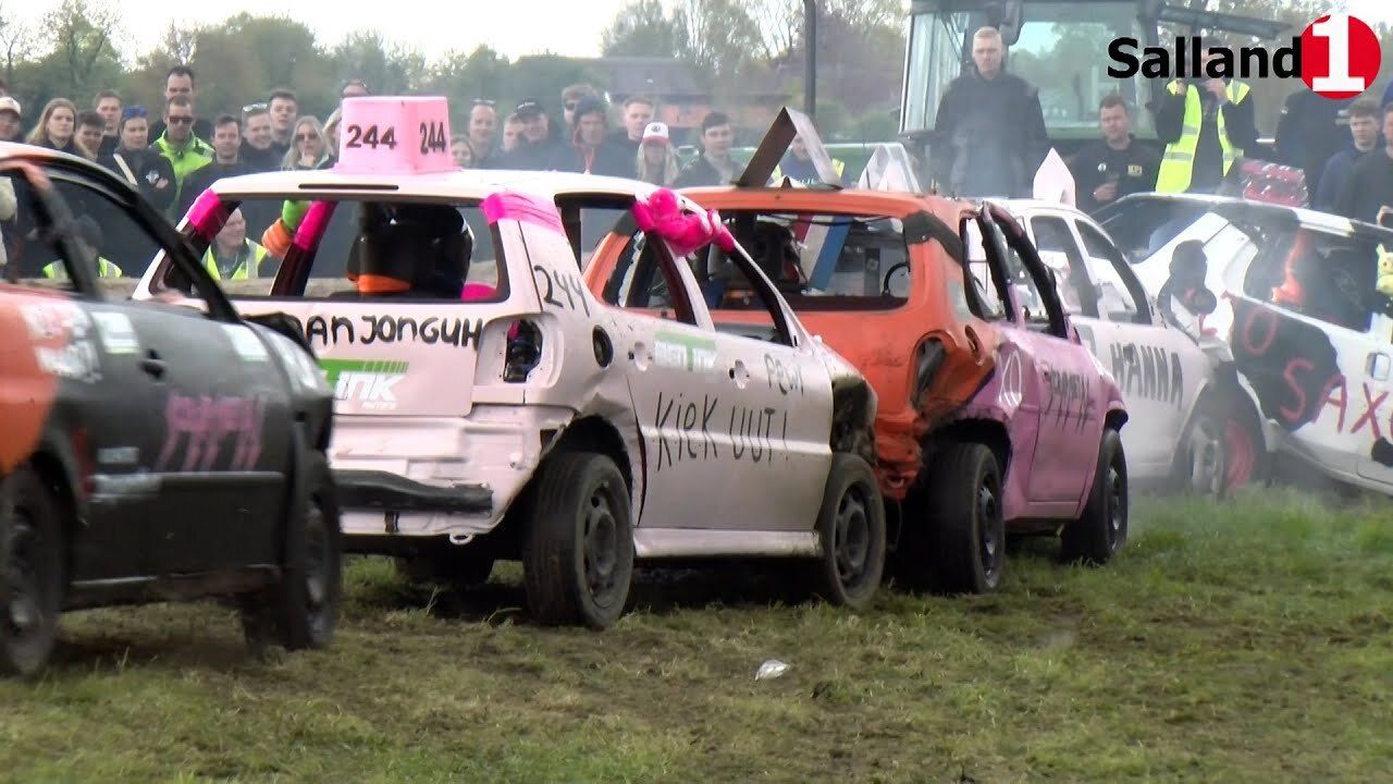 [VIDEO] Spectaculaire Autorodeo KPJ Feestweek in Boerhaar: 