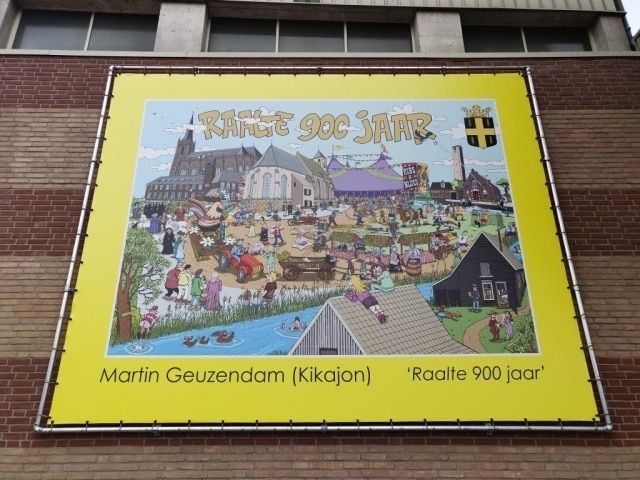 Kunstwerk van Martin Geuzedam ter ere van 900 jaar Raalte aan de Molenhof in Raalte / Foto door: Benjamin Borgman