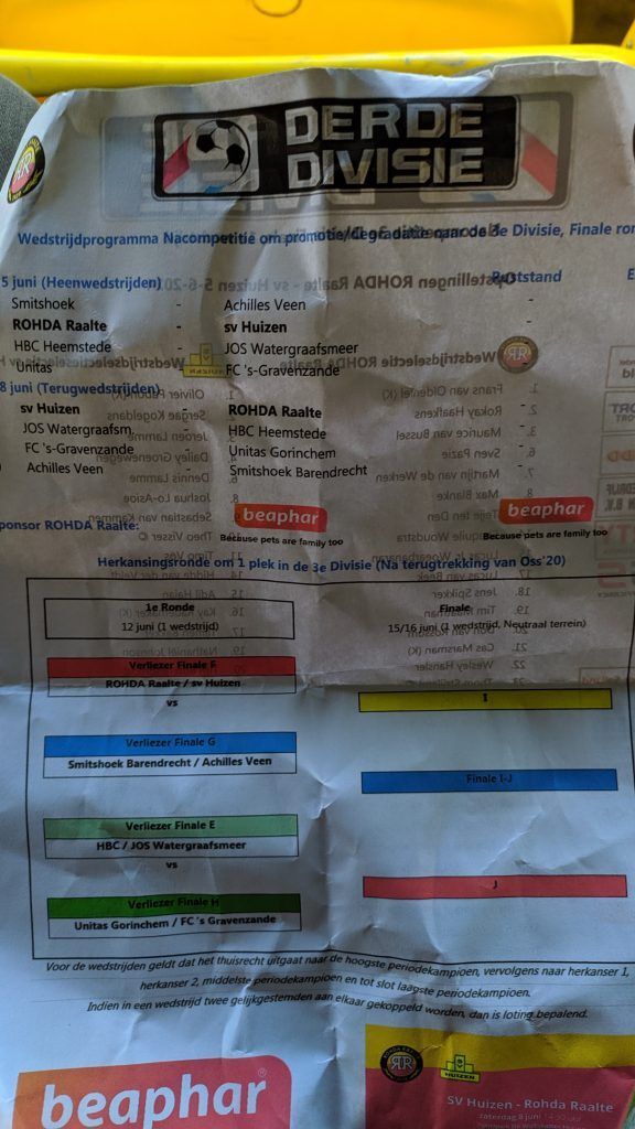 Foto: Rohda Raalte – S.V. Huizen (0-1)