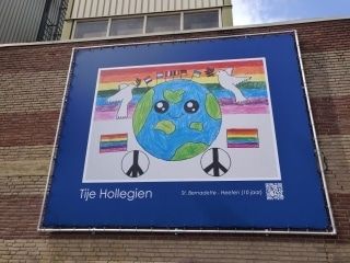 Het kunstwerk van Tije Hollegien / Foto door: Benjamin Borgman kunstwerk molenhof Tije Hollegien st. bernadette