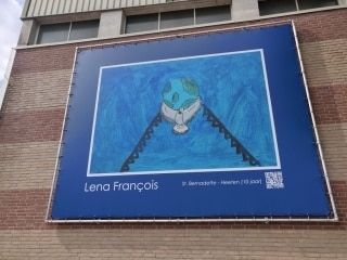 Het kunstwerk van Lena François / Foto door: Benjamin Borgman kunstwerk molenhof Lena François st. bernadette