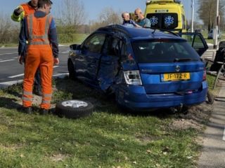 Aanrijding N334, foto: Rens Hulman