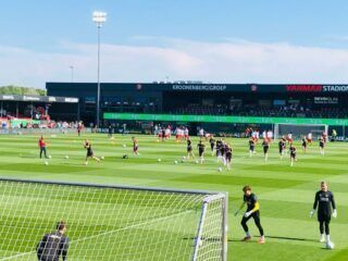 Voorbereiding wedstrijd Go Ahead Eagles