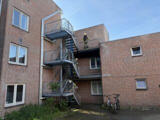 Brand studentenwoning Deventer, foto: Rens Hulman