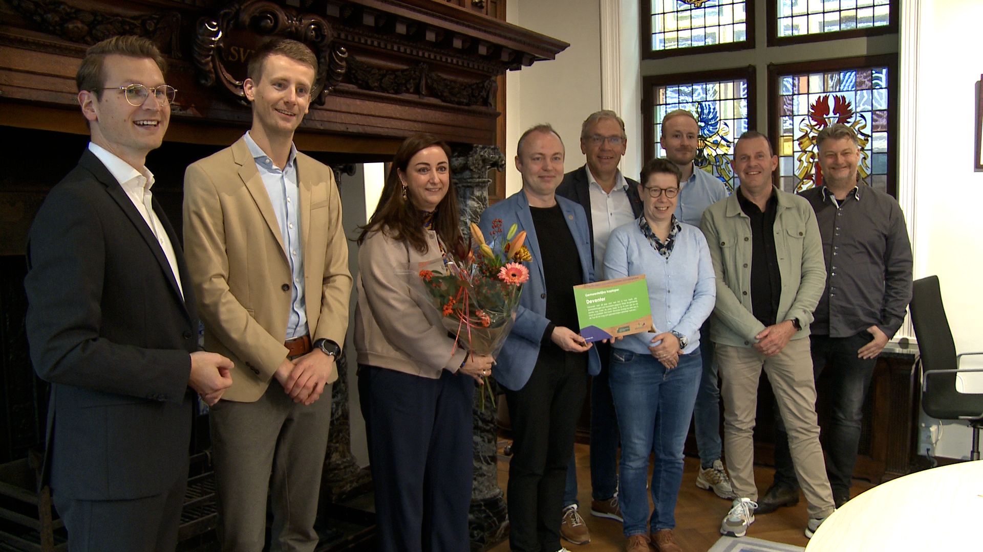 Oorkonde voor wethouders in Deventer: 