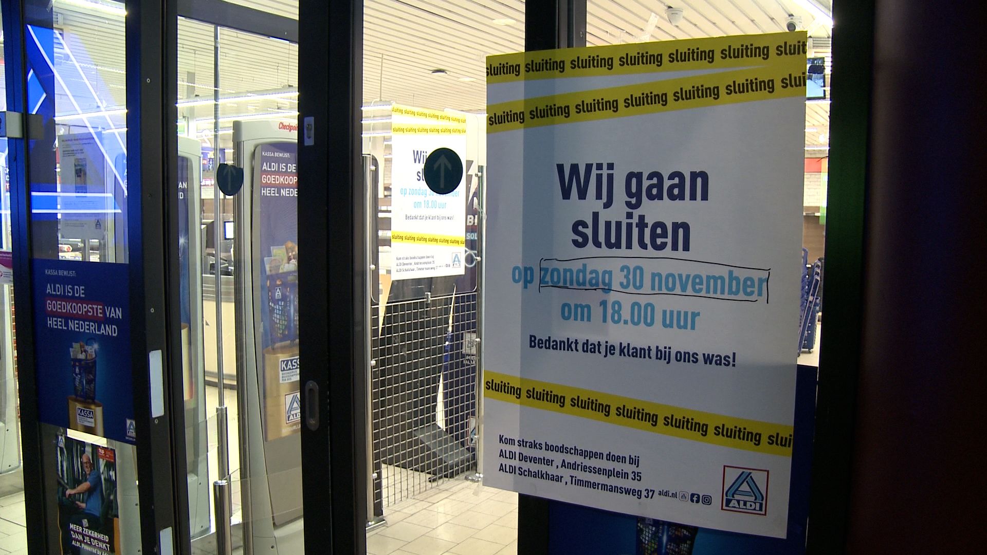 Aldi supermarkt Beestenmarkt Deventer definitief dicht