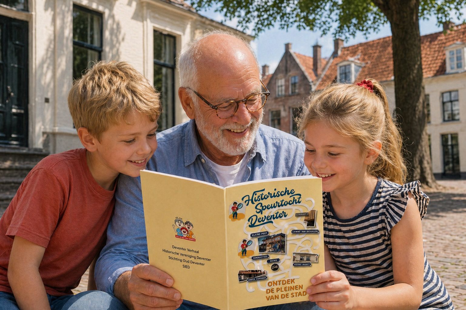 Historische speurtocht voert kinderen langs pleinen en steegjes in Deventer