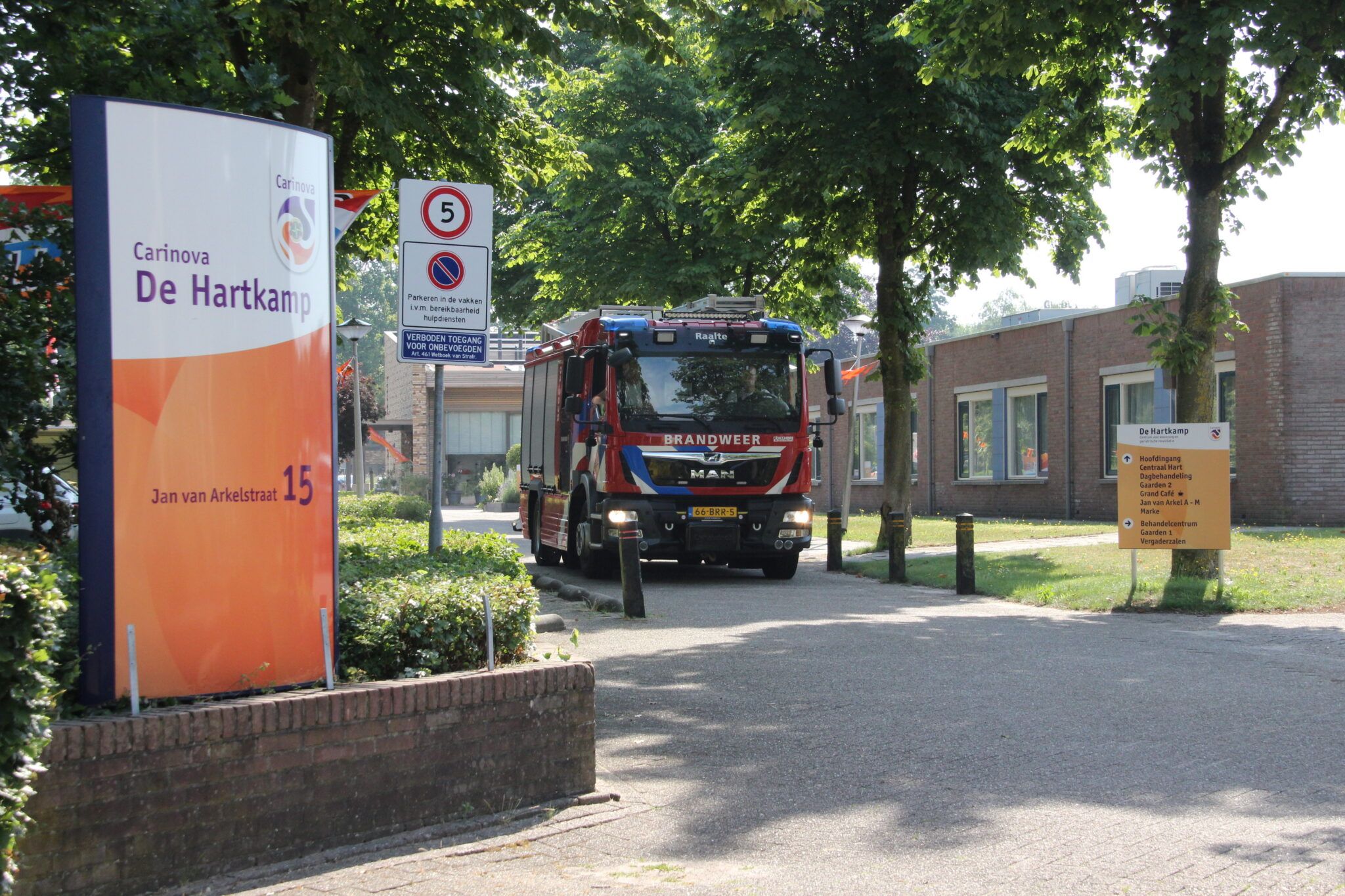 Bewoners Hartkamp Raalte geëvacueerd vanwege hitte