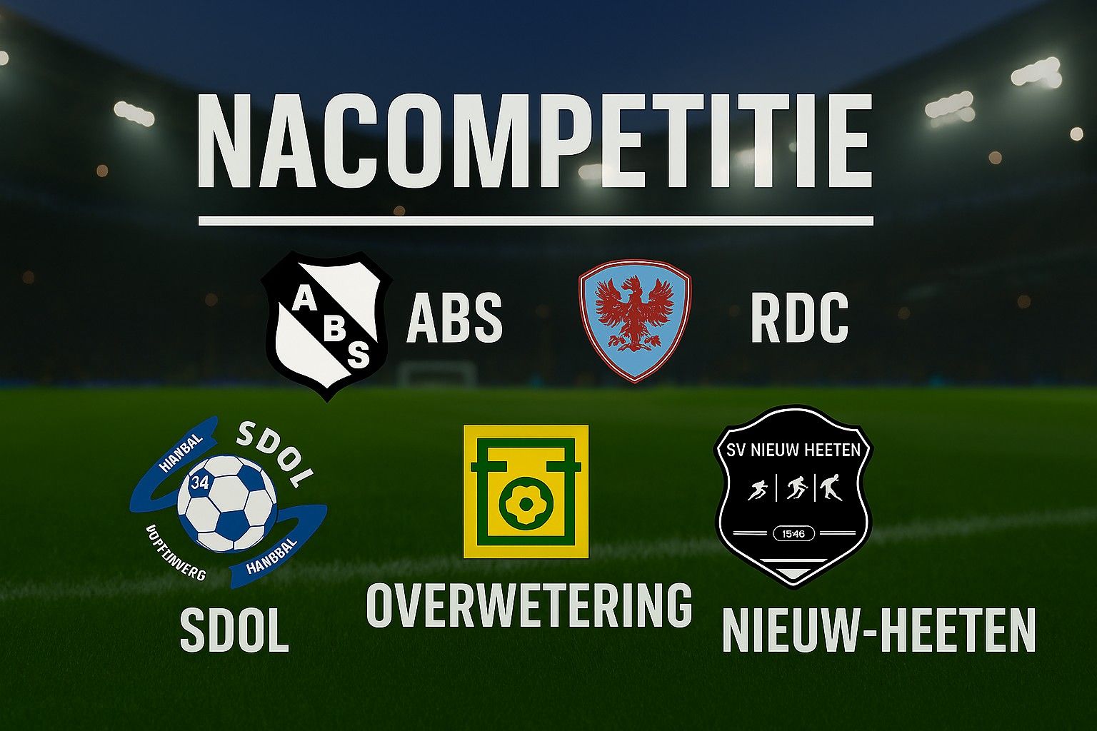 Nacompetitie: RDC, ABS, Overwetering promoveren, SDOL degradeert