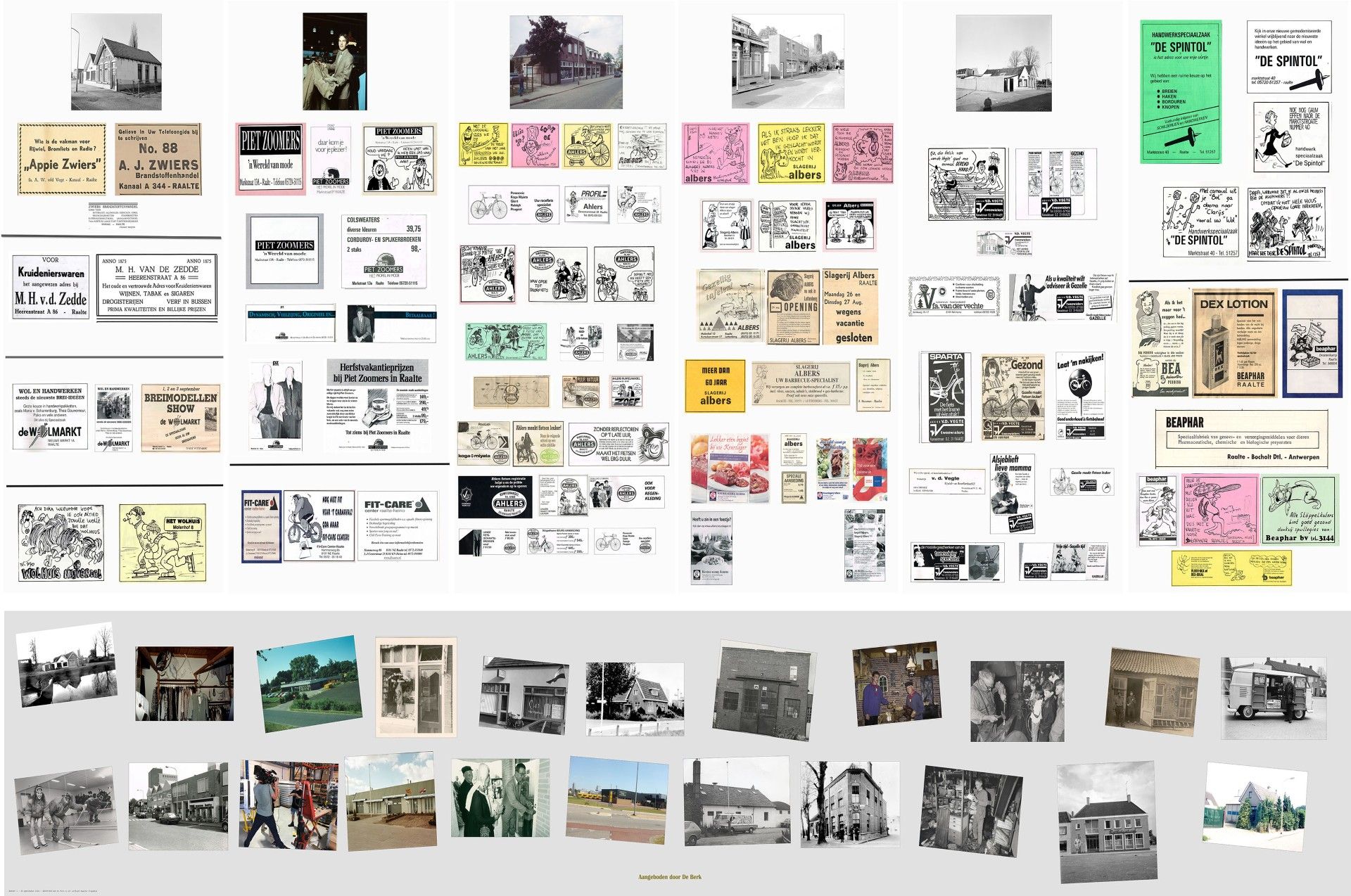 Foto-expositie in Raalte viert derde lustrum met advertenties van vroeger